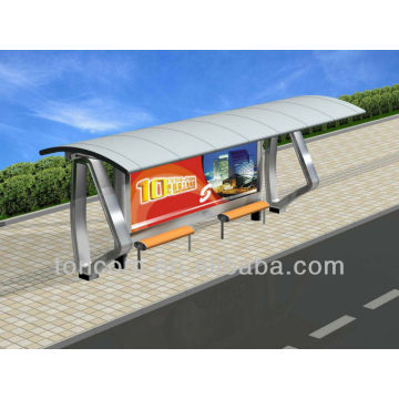 THC-3 metal bus stop shelter model